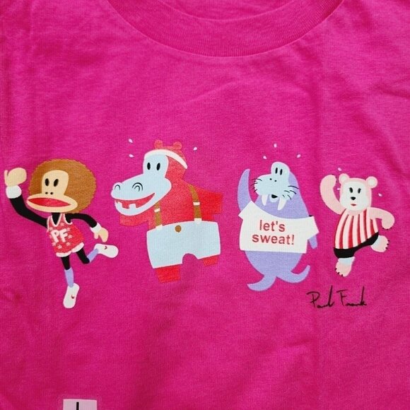 Vintage Paul Frank Tshirt, Julius Excercise, Hot Pink, Small - Picture 2 of 5
